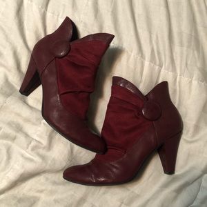Maroon Bootie